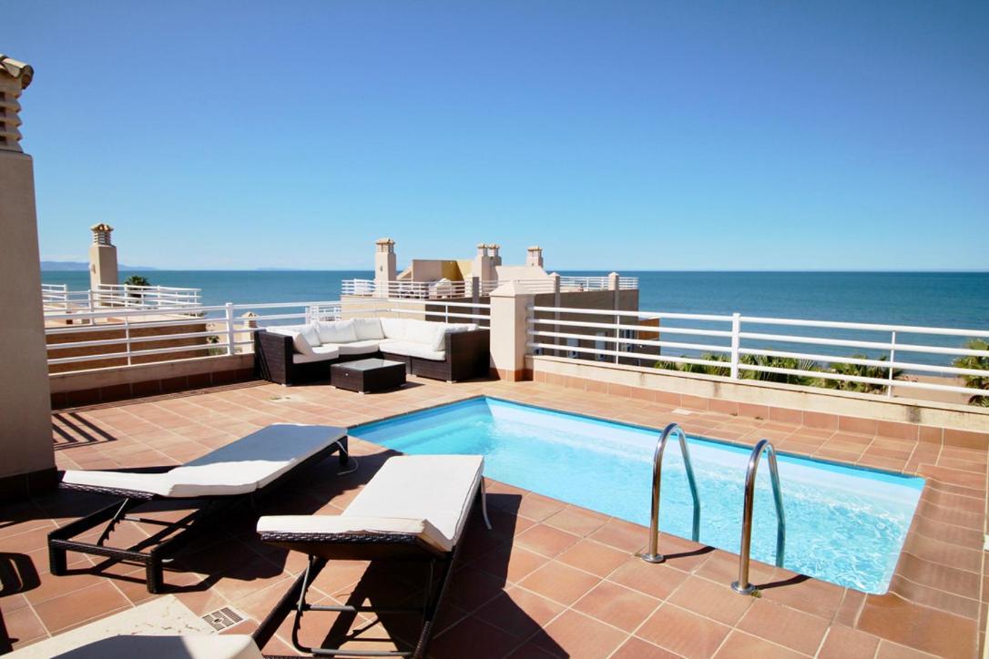Апартаменты Atico Con Piscina Privada En Primera Linea Дения Экстерьер фото