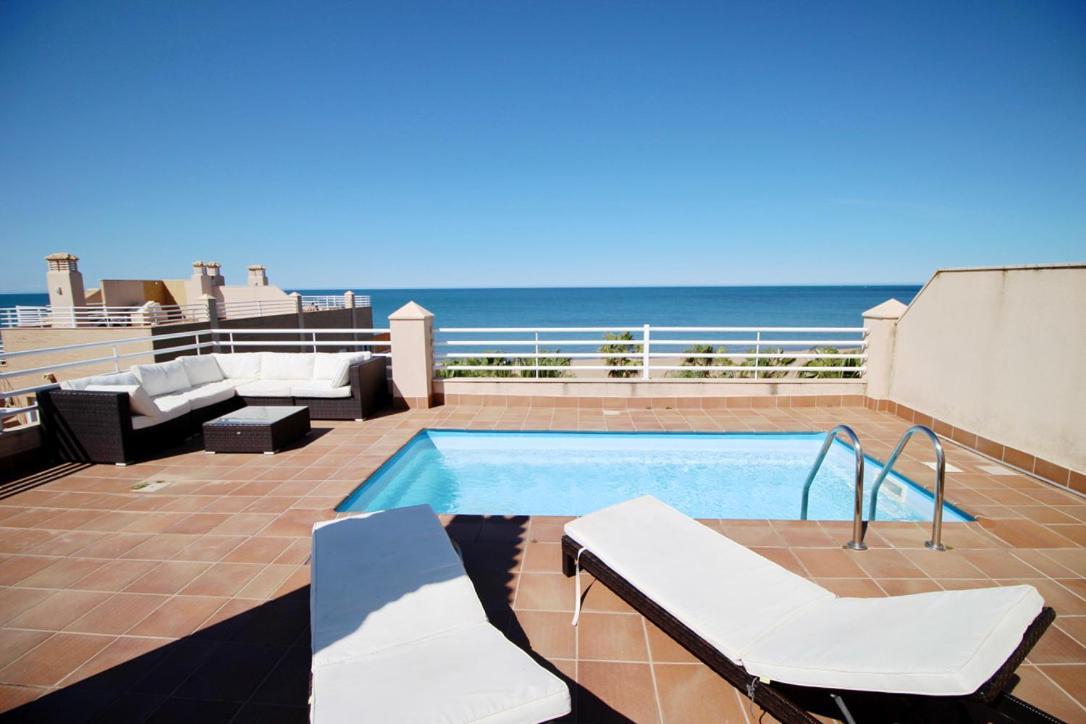 Апартаменты Atico Con Piscina Privada En Primera Linea Дения Экстерьер фото